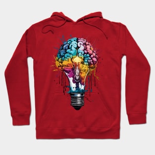 Brain Bulb Splash Hoodie